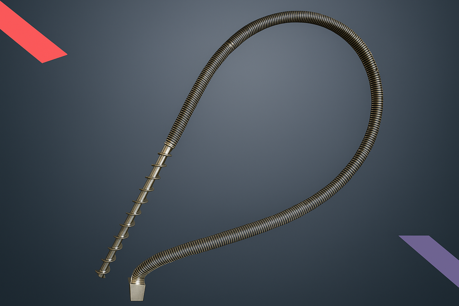 Flexible Screw Conveyor for Versatile Material Movement